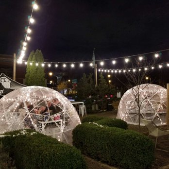 Outside Coffee Co - Beautiful string lights and pop up igloos make it fun to stay outside - Coffee & Tea Near Me - Grand Rapids, Michigan Outside Coffee Co - Beautiful string lights and pop up igloos make it fun to stay outside - Coffee & Tea Near Me - Grand Rapids, Michigan