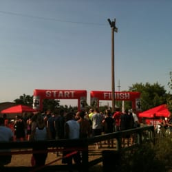 Staged at start/finish