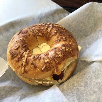 Donut Touch - Bacon, Egg & Cheese Sandwich on a Asiago Bagel - Cafes Near Me - San Diego, California Donut Touch - Bacon, Egg & Cheese Sandwich on a Asiago Bagel - Cafes Near Me - San Diego, California