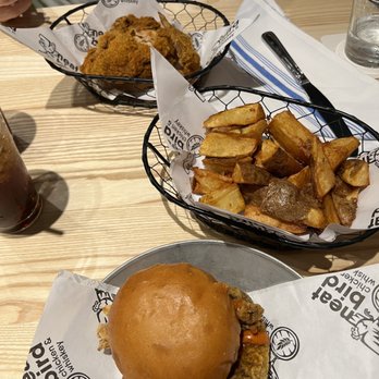 Neat Bird - 2 piece white meat, wedges, crispy chicken sandwich. - Chicken Shop Near Me - Chesapeake, Virginia