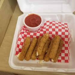Fornacci Pizza & More - Cheese sticks with marinara dipping sauce.