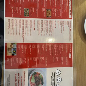 Dumplings N More - Back menu - Chinese Near Me - Escondido, California