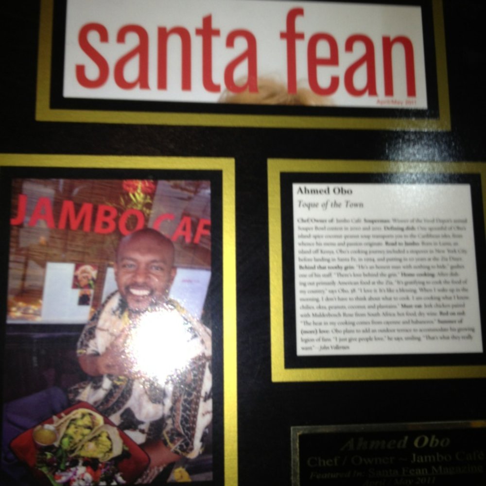 Jambo Cafe - Delicious beyond belief !!! A great meal on the 3rd day of Kwanzaa. Baked plantains for dessert. - Caribbean Near Me - Santa Fe, New Mexico Jambo Cafe - Delicious beyond belief !!! A great meal on the 3rd day of Kwanzaa. Baked plantains for dessert. - Caribbean Near Me - Santa Fe, New Mexico