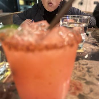 La Puerta - Strawberry margarita. I asked for it "non-sweet". - Mexican Near Me - San Diego, California La Puerta - Strawberry margarita. I asked for it "non-sweet". - Mexican Near Me - San Diego, California
