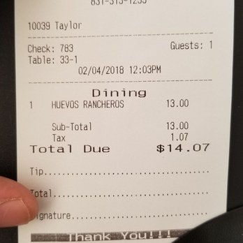 Seabrisa's Eatery - My bill. - Seafood Near Me - Hollister, California Seabrisa's Eatery - My bill. - Seafood Near Me - Hollister, California