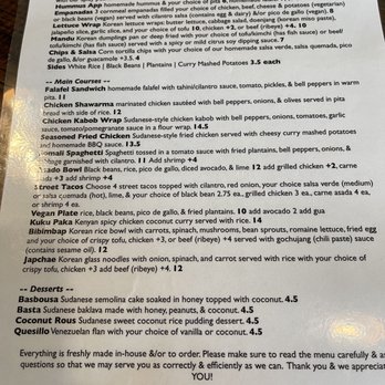 Global Café - Menu - Cafes Near Me - Memphis, Tennessee