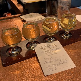 Clarksburg Cider - Flight of cider - Cideries Near Me - Lancaster, New York Clarksburg Cider - Flight of cider - Cideries Near Me - Lancaster, New York