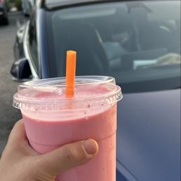 Aqua fresa con crema