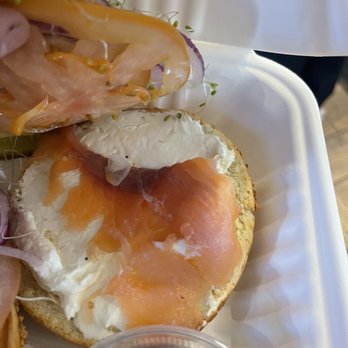 5th Ave Bagelry - Is a expensive sandwich to put only this, and the they are so slow - Bagels Near Me - Long Beach, California 5th Ave Bagelry - Is a expensive sandwich to put only this, and the they are so slow - Bagels Near Me - Long Beach, California