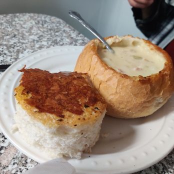 Rock & Roll Diner - Clam chowder in a bowl. Very tasty. - Diners Near Me - Oceano, California Rock & Roll Diner - Clam chowder in a bowl. Very tasty. - Diners Near Me - Oceano, California