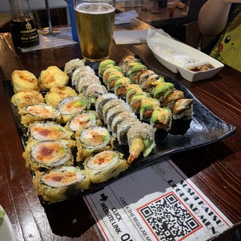 Sushi Katsu - An assortment of rolls included in the all you can eat option including Rolls Royce Roll, Dragon Roll, Shrimp Tempura Roll, BBQ Beef Roll - Sushi Bars Near Me - Lakewood, Colorado Sushi Katsu - An assortment of rolls included in the all you can eat option including Rolls Royce Roll, Dragon Roll, Shrimp Tempura Roll, BBQ Beef Roll - Sushi Bars Near Me - Lakewood, Colorado