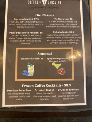 Menu photo 8 Coffee Crossing Jeffersonville, IN