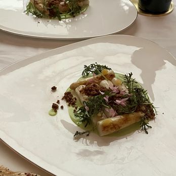 Spago - Best tasting Dutch White Asparagus you've ever eaten - New American Near Me - Beverly Hills, California