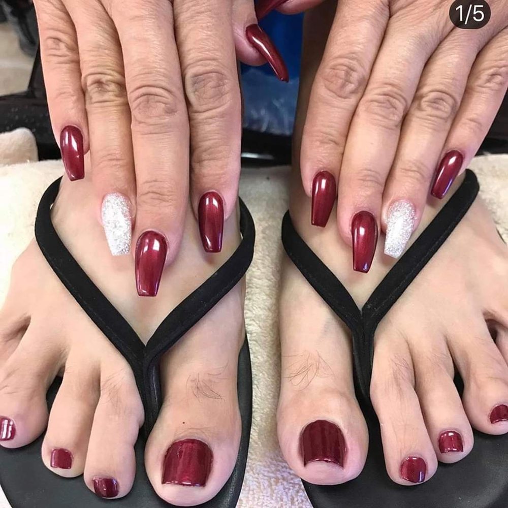 Dorita's Nails - Acrylic nails and pedicure love them both - Nail Salons Near Me - Rialto, California
