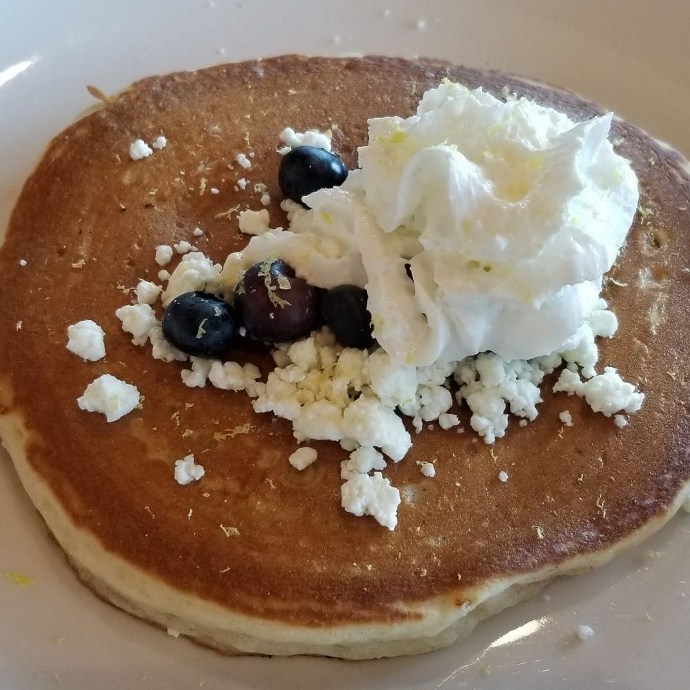 Another Broken Egg Cafe - Lemon blueberry pancake - Breakfast & Brunch Near Me - Delray Beach, Florida