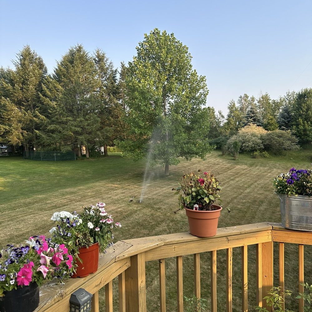 Absolute Home Services - Spewing irrigation system from septic probe puncture - Home Inspectors Near Me - Traverse City, Michigan Absolute Home Services - Spewing irrigation system from septic probe puncture - Home Inspectors Near Me - Traverse City, Michigan
