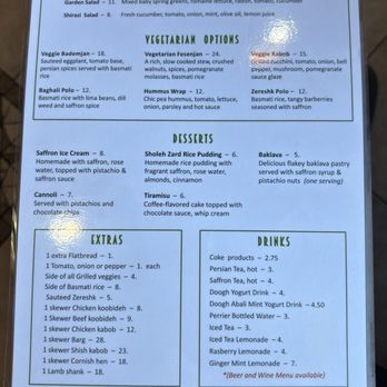 Sumac Cafe - Back side of menu. - Persian/Iranian Near Me - Cottonwood Heights, Utah Sumac Cafe - Back side of menu. - Persian/Iranian Near Me - Cottonwood Heights, Utah