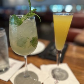 Paul Martin's American Grill Irvine Spectrum - Hugo sprits & a Mimosa - New American Near Me - Irvine, California