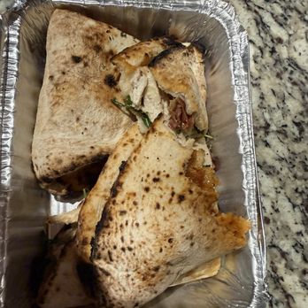 The Quencher - Chicken sandwiches using pizza bread. Very different but very tasty. - Pizza Near Me - Newport, Rhode Island
