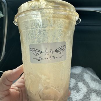 The Honey Bean Coffee and Tea - Pumpkin chai with sweet cold foam - Coffee & Tea Near Me - Junction, Texas