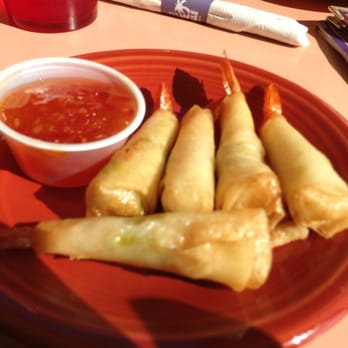Sunset Grille & Raw Bar - Crispy shrimp rolls. - Sushi Bars Near Me - Duck, North Carolina