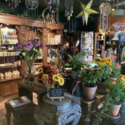 Inside the shop.