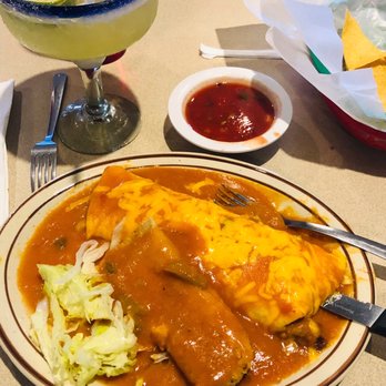 El Rancherito - a plate of enchiladas and a drink - Mexican Near Me - Denver, Colorado
