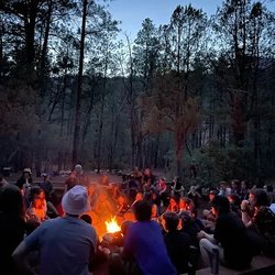Hummingbird music camp fire