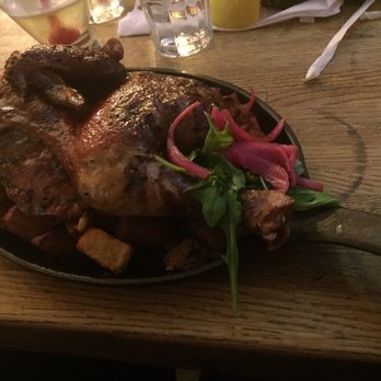 Peaches - Skillet roast chicken with roasted red potatoes - Southern Near Me - Brooklyn, New York Peaches - Skillet roast chicken with roasted red potatoes - Southern Near Me - Brooklyn, New York