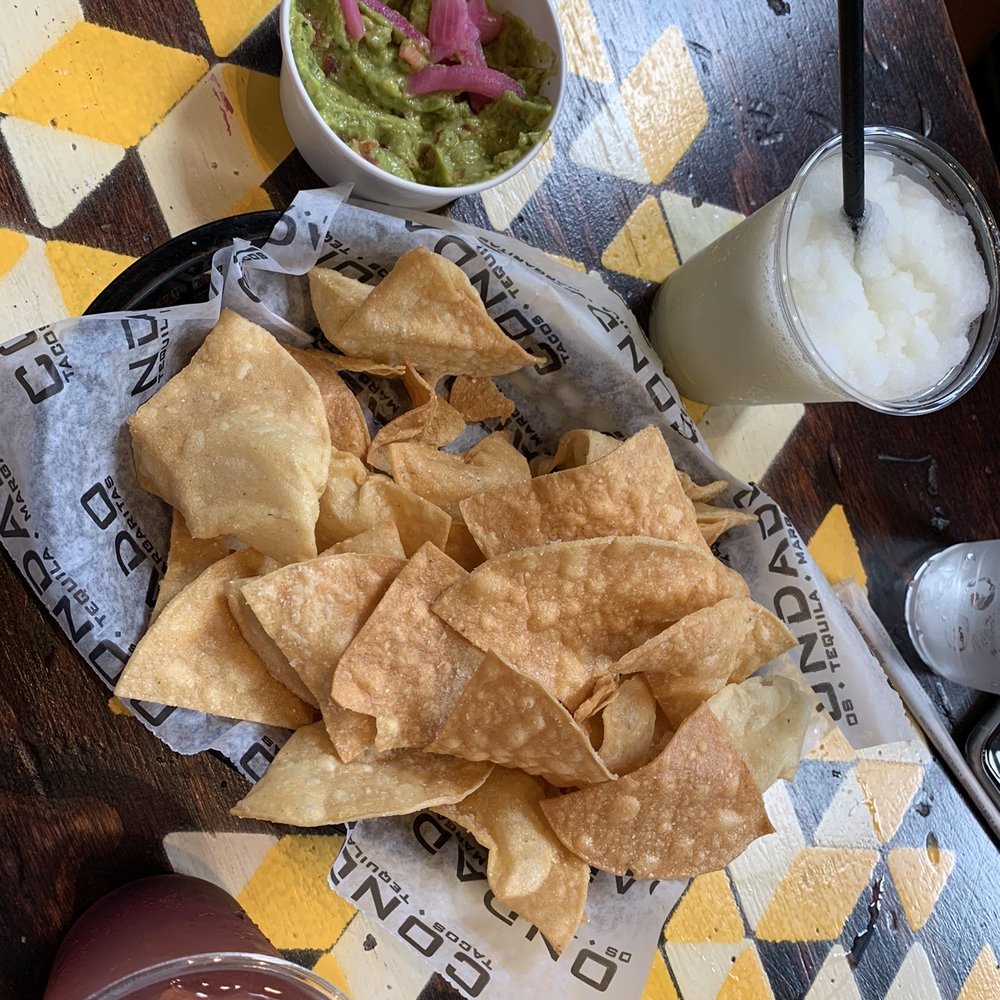 Condado Tacos - Traditional Guacamole, frozen margarita, blush n bubbles drink - Tacos Near Me - Pittsburgh, Pennsylvania
