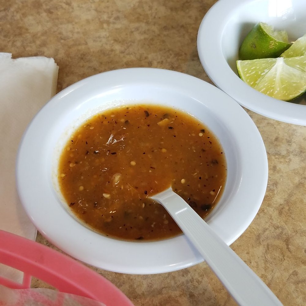 Mariscos El Pilar De Nayarit - Outrageously good tomitillo sauce. This alone is worth getting a burrito. Or just ask for it. - Mexican Near Me - Seaside, California Mariscos El Pilar De Nayarit - Outrageously good tomitillo sauce. This alone is worth getting a burrito. Or just ask for it. - Mexican Near Me - Seaside, California