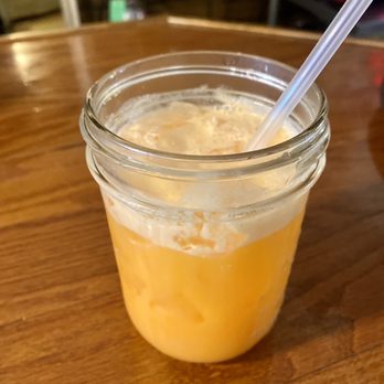 Baker Mountain House - Orange sickle special drink - Burgers Near Me - Badger, California