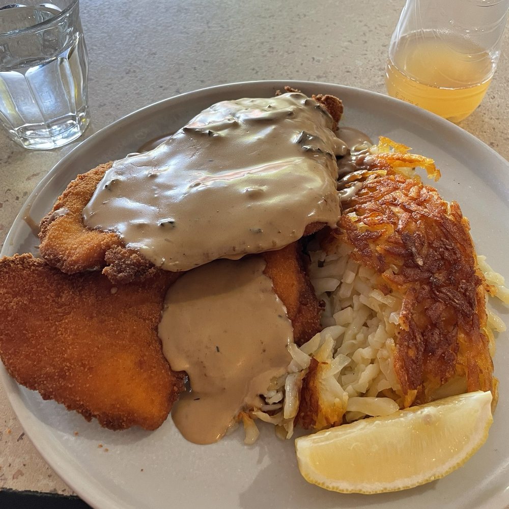Maggie's Potts Point - Jaegar Schnitzel meal - German Near Me - Potts Point, NSW
