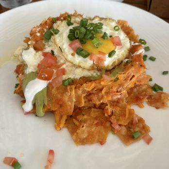 The Beachcomber - Steak Chilaquiles (asked for vegetarian - was still charged full price) - Seafood Near Me - Newport Beach, California