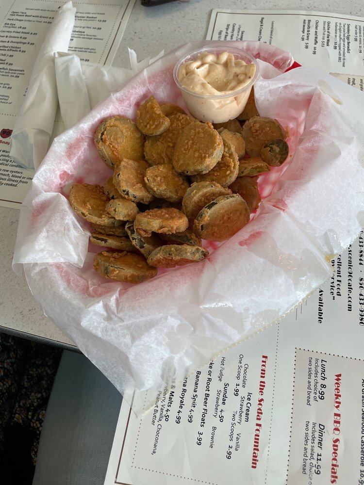 Order Emma's Fried Pickles food online from Scenic 90 Cafe store, Pensacola on bringmethat.com