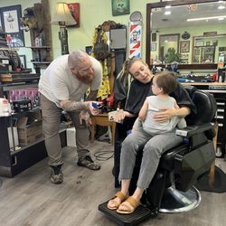 The Inglorious Barbers - Neko getting his first haircut from Chad