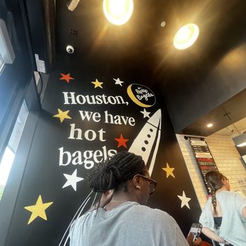 PopUp Bagels - Houston we have hot bagels mural - Coffee & Tea Near Me - Houston, Texas PopUp Bagels - Houston we have hot bagels mural - Coffee & Tea Near Me - Houston, Texas