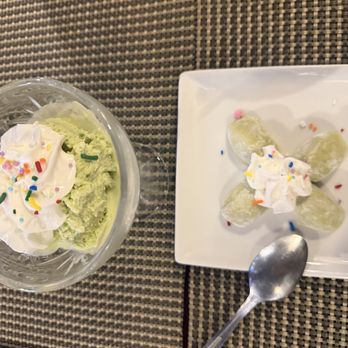 Koto Sushi - Vanilla Matcha ice cream and Green Tea Mochi - Japanese Near Me - Philadelphia, Pennsylvania Koto Sushi - Vanilla Matcha ice cream and Green Tea Mochi - Japanese Near Me - Philadelphia, Pennsylvania