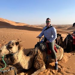 Kimkim Travel - Camel ride to Camp Tiziri, Sahara Desert. "Tony" my camel was awesome!