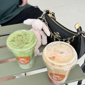 Stray Dogs Coffee Roasters - double matcha, sakura latte - Coffee Roasteries Near Me - Riverside, California Stray Dogs Coffee Roasters - double matcha, sakura latte - Coffee Roasteries Near Me - Riverside, California