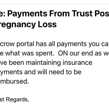 Ivy Surrogacy - Response when I inquired about still being charged for allowances after contract termination - Reproductive Health Services Near Me - Walnut, California