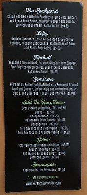 Menu photo 1 Scratch Taqueria Buena Vista, CO Menu photo 1 Scratch Taqueria Buena Vista, CO
