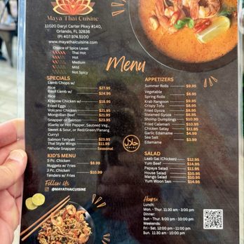 Maya Thai Cuisine - Menu - Halal Near Me - Orlando, Florida Maya Thai Cuisine - Menu - Halal Near Me - Orlando, Florida