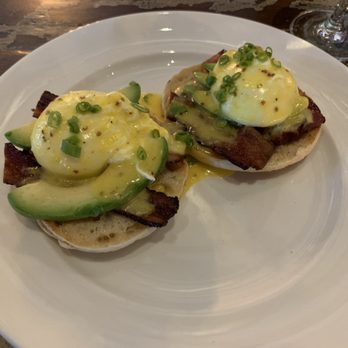 Region's 117 - Benedict with bacon and avocado was delicious - New American Near Me - Lake Frederick, Virginia Region's 117 - Benedict with bacon and avocado was delicious - New American Near Me - Lake Frederick, Virginia