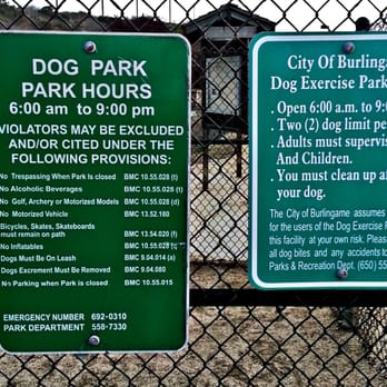 Burlingame Dog Exercise Park - hours - Dog Parks Near Me - Burlingame, California