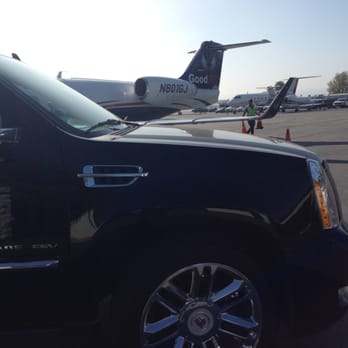 Havens Limo - Havens Limo Cadillac Dropping off client at Van Nuys Private Jet Airport. (FBO - Signature Flight Support) - Limos Near Me - El Segundo, California