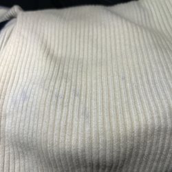 Zara - Good quality control wouldn't have led to the navy staining onto the ivory knit fabric :(