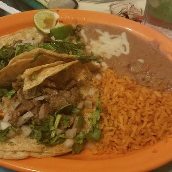 La Parada - The #27 (2 tacos & a quesadilla). Pictured without the quesadilla because I accidentally fell in love with it before capturing a picture. - Mexican Near Me - Indianapolis, Indiana