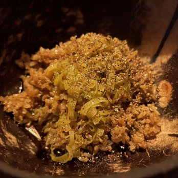 Meteora - Heirloom Malaysian rice with garlic infusion - New American Near Me - Los Angeles, California Meteora - Heirloom Malaysian rice with garlic infusion - New American Near Me - Los Angeles, California