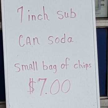Richards Delicatessen - a special lunch sub sign - Delis Near Me - Claymont, Delaware